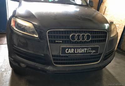 Замена заводских линз Audi Q7