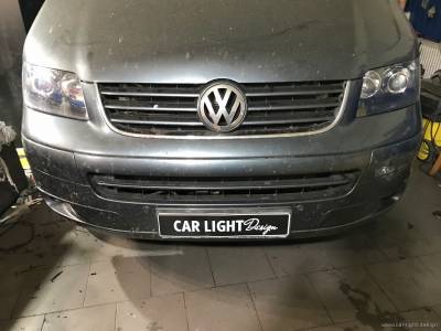 Результат после установки линз в Volkswagen