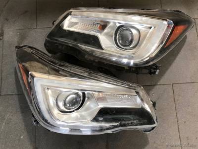 Led фары Subaru до проведенных профилактических услуг