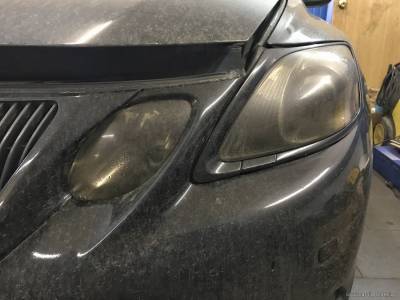 Оптика Lexus до установки билинзы