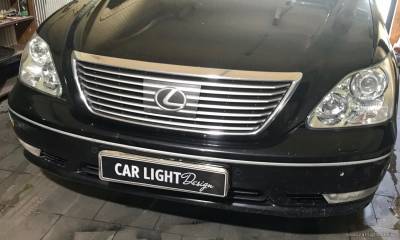 Результат восстановленной оптики Lexus