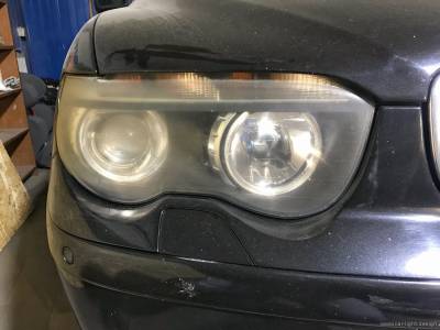 Шлифовка фар BMW