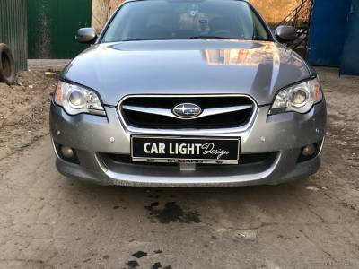 Оптика Subaru Legacy после ремонта
