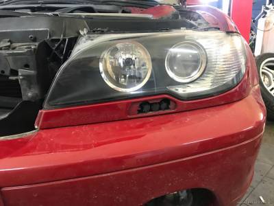 Оптика BMW до профилактической внутренней чистки