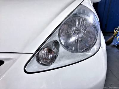 Фары Honda Jazz после полировки