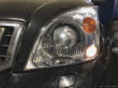 Установленная билинза 3.0 дюйма в галогенную фару Toyota Prado