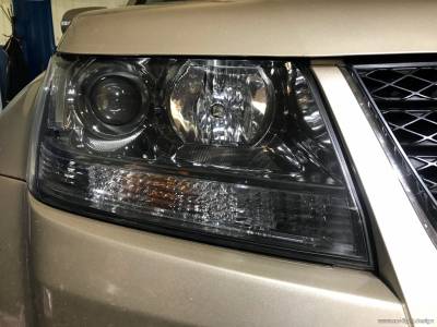 Оптика Suzuki Grand Vitara после полировки
