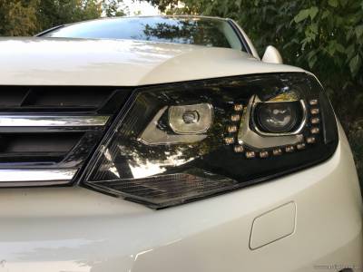 Оптика VW Touareg после внутренней чистки