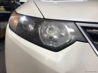 Оптика Honda Accord 8 до замены линз