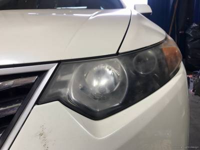 Оптика Honda Accord 8 до замены линз