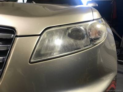 Фара Infiniti FX35 с проблемой запотевания
