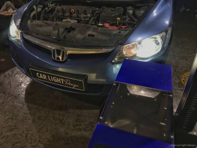 Настройка ксенонового света фар Honda Civic 4d