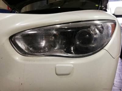 Запотевшая фара Infiniti QX 60