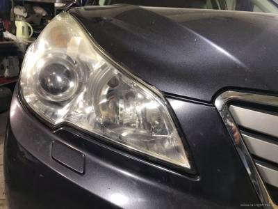 Оптика Subaru Outback после полировки стекла