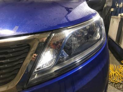 Фары Kia Rio до установки ксенона