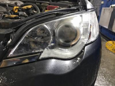 Герметизация фары Subaru Legacy