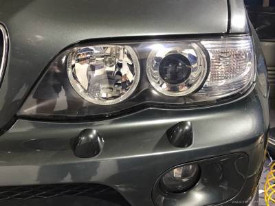 Установка биксеноновых линз в фары BMW X5 e53