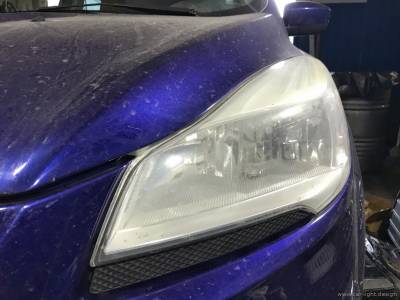 Фары Ford Kuga до установки биксеноновых линз
