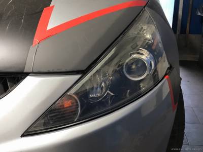 Фары Mitsubishi Grandis после реставрации