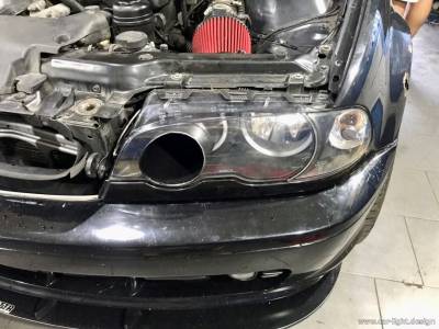 Установка тюнингованной фары BMW e46