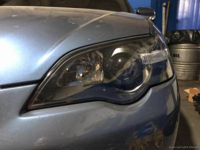 Отреставрированные фары Subaru Legacy