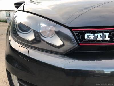 Отполированные фары Volkswagen Golf