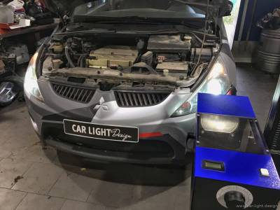 Регулировка фар Mitsubishi Grandis прибором