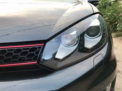 Отполированные фары Volkswagen Golf