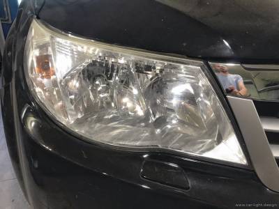 Фары Subaru Forester до замены стекла