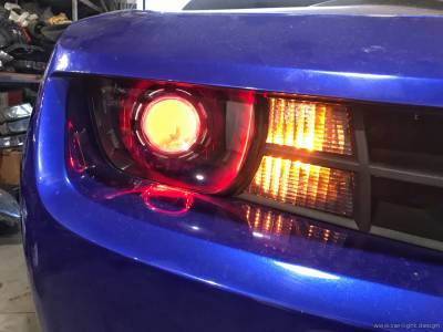 Свет дьявольских глазок (Devil eyes) в фарах Chevrolet Camaro