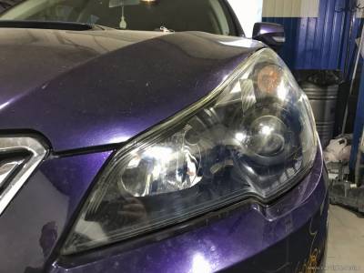 Отреставрированные фары Subaru Legacy
