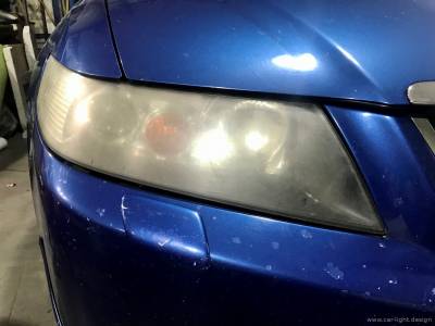 Фара Honda Accord 7 до полировки стекла фары