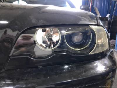 Реставрированные фары BMW e46 cabriolet
