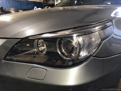 Фары BMW после реставрации