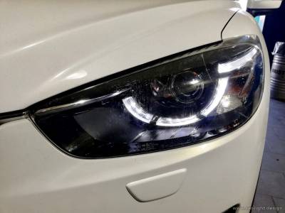 Восстановленная светодиодная ресничка в фаре Mazda CX-5