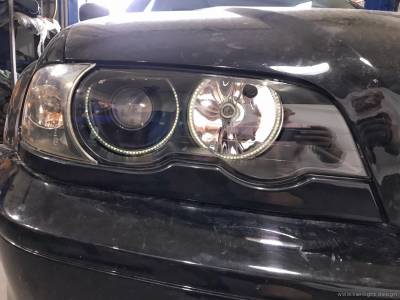 Восстановленные фары BMW e46 cabriolet