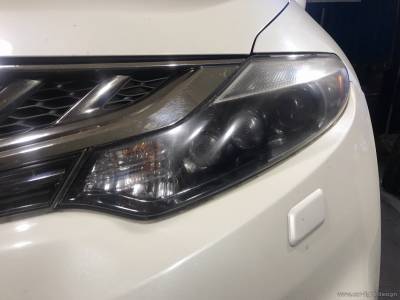 Фары Nissan Murano до замены линз