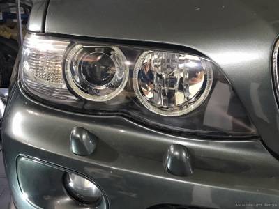Установка биксеноновых линз в фары BMW X5 e53
