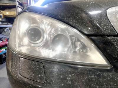 Внутреннее загрязнение фары Mercedes