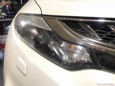Фары Nissan Murano до замены линз