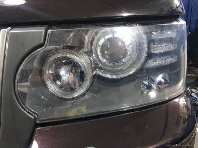 Фары Range Rover Vogue после профилактики