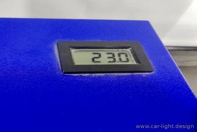 Показатели силы света фары до чистки и замены автолампы