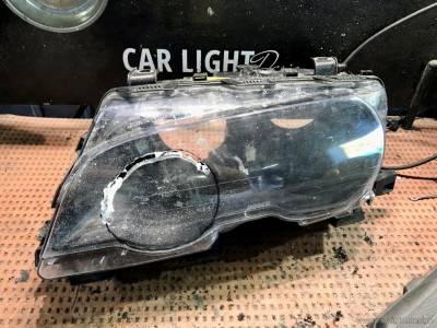 Подготовка блок фары BMW e46