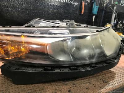 Фара Honda Accord до полировки стекла