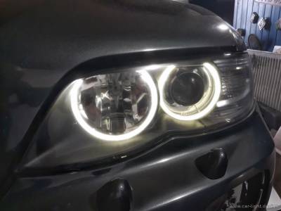 Замена штатных линз BMW X5 e53