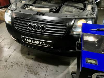 Настройка света фар Audi TT после установки линз