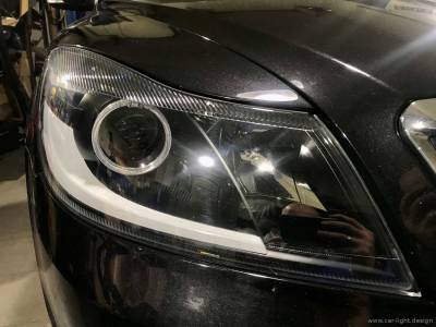 Оптика Skoda Octavia A5 после тюнинга