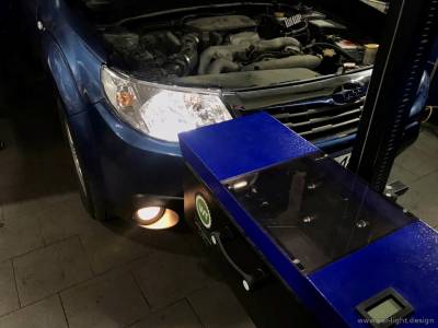 Регулировка света фар Subaru Forester
