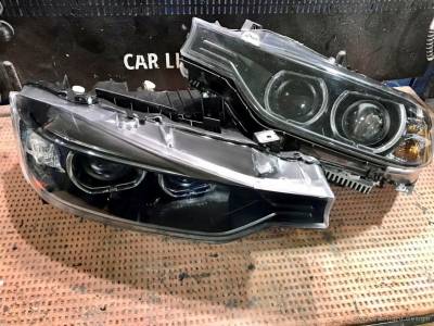 Фары BMW F30 после восстановительного ремонта