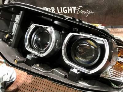 Сборка внутренних элементов фар BMW F30